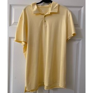 All in motion NWOT Men’s Yellow Stripe Fall Polo Short Sleeve